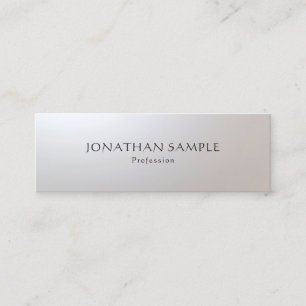 Professional Modern Glamorous Simple Template Mini Business Card