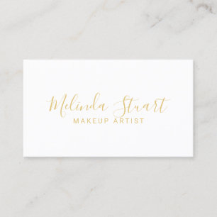Professional Modern Gold and White Appointment Card