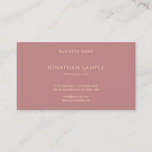 Professional Modern Gold Cool Red Brown Template Business Card