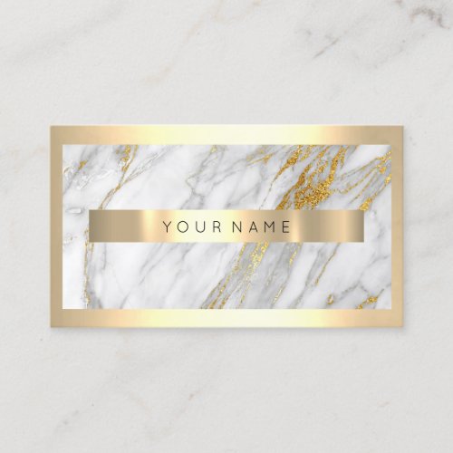 Professional Modern Gold Frame Abstract Marble Business Card