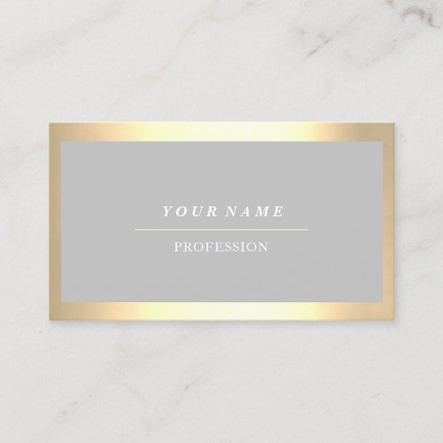 Professional Modern Golden Simply Gray Luminous Business Card