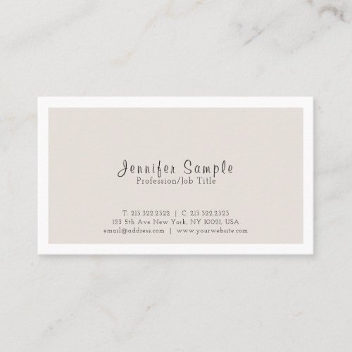 Professional Modern Graceful Simple Design Business Card