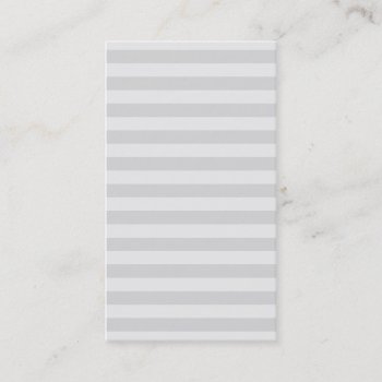 Professional Modern Gray Stripes Pattern Simple Business Card by busied at Zazzle