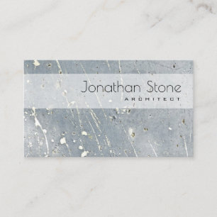 Professional Modern Gray & White Concrete Texture Business Card