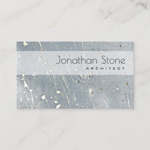 Professional Modern Gray  White Concrete Texture Business Card