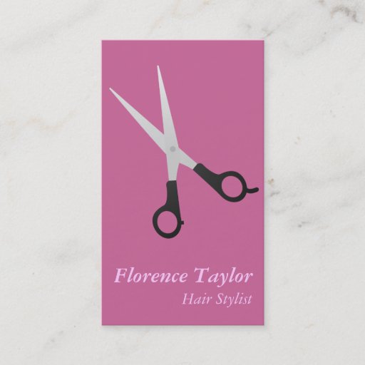 Customizable Professional Modern Hair Stylist and Salon Business Card Template