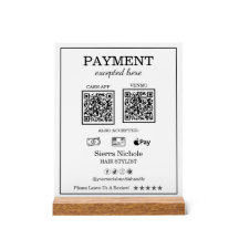 Professional Modern Hair Stylist QR Code Payment
