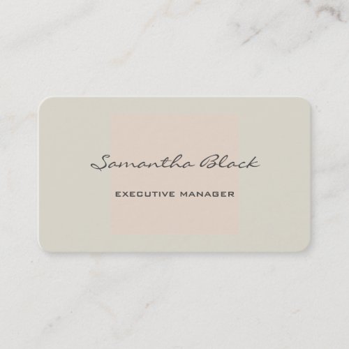 Professional Modern Handwriting Minimalist Business Card