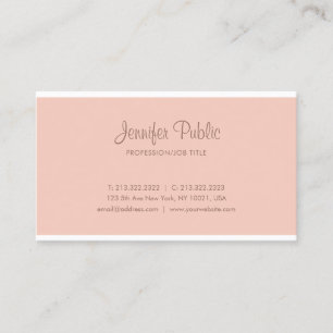 Professional Modern Handwritten Script Minimalist Business Card