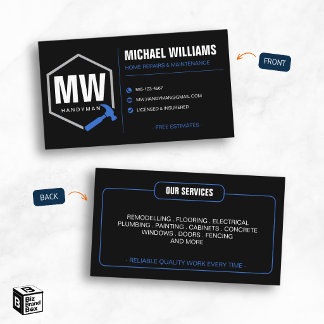 Professional Modern Handyman Business Card