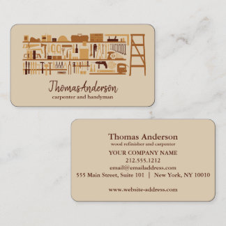 Professional Modern Home Repair Handyman Business Card