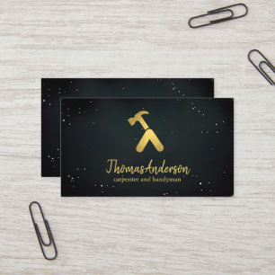 Professional Modern Home Repair Handyman Business Card