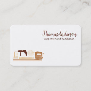 Professional Modern Home Repair Handyman Business Card