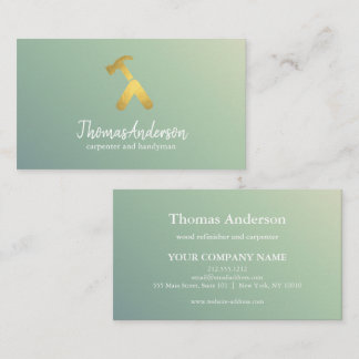 Professional Modern Home Repair Handyman Business Card