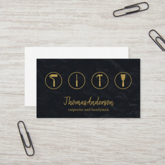 Professional Modern Home Repair Handyman Business Card