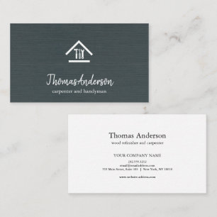 Professional Modern Home Repair Handyman Business Card