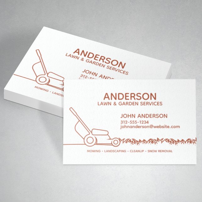 Professional Modern Landscaping & Lawn Care Business Card (Creator Uploaded)