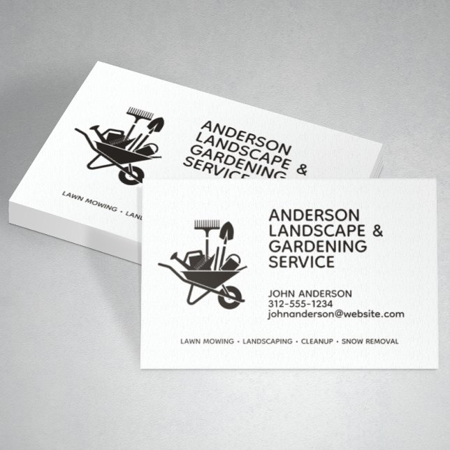 Professional Modern Landscaping & Lawn Care Business Card (Creator Uploaded)