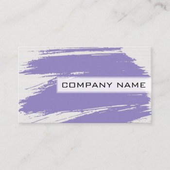 Professional Modern Lavender Brush Stroke Business Card by NhanNgo at Zazzle