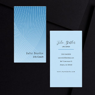 Professional Modern Life Coach Mentor Counselor Business Card
