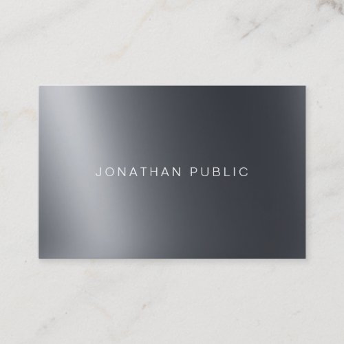 Professional Modern Light And Shadow Elegant Plain Business Card
