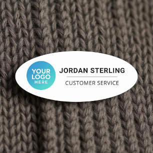 Professional Modern Logo Company Corporate Name Tag