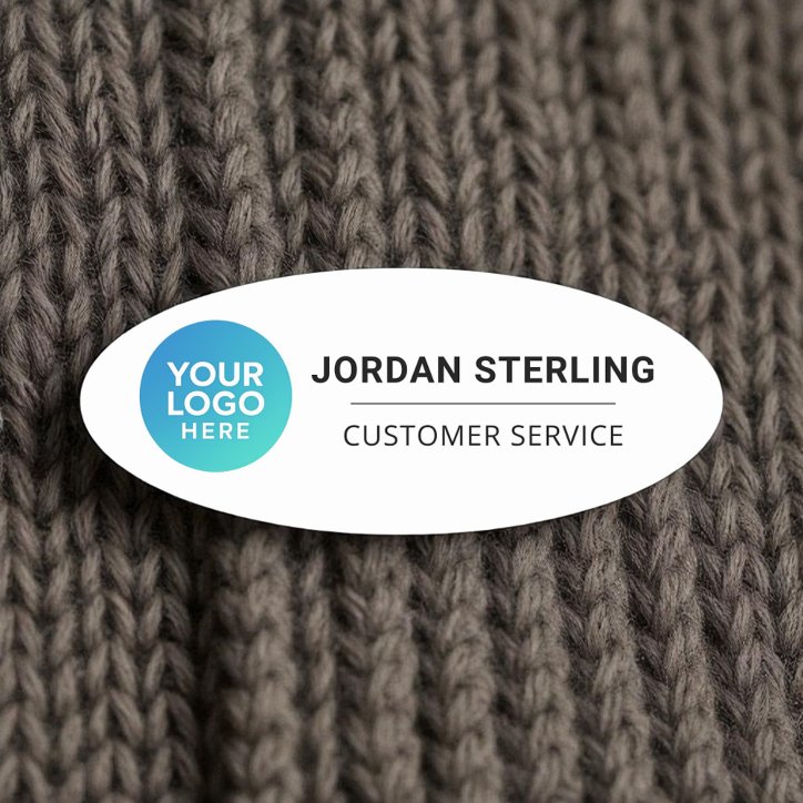 Professional Modern Logo Company Corporate Name Tag