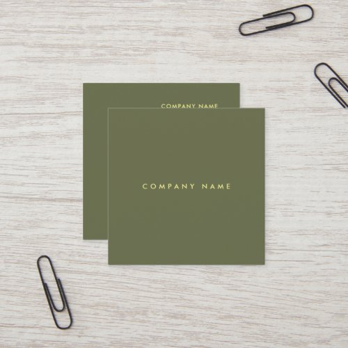 Professional Modern Luxury Premium Silk Trendy Square Business Card