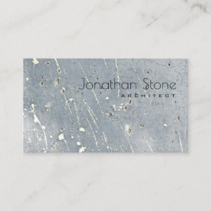 Professional Modern Minimal Gray & White Concrete Business Card