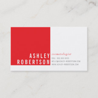PROFESSIONAL MODERN minimal pretty coral pink Business Card