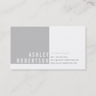 PROFESSIONAL MODERN minimal stylish soft gray Business Card