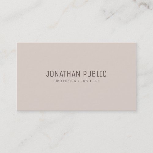Professional Modern Minimal Template Elegant Color Business Card