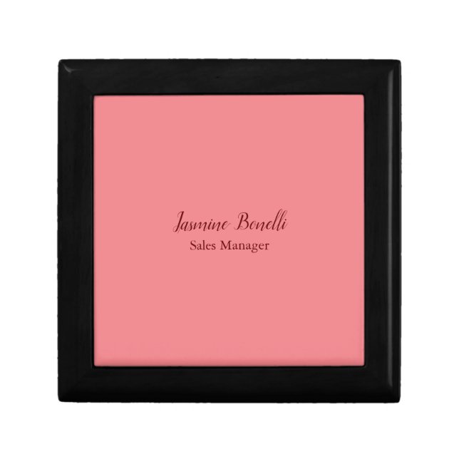 Professional Modern Minimalist Add Name Personal Gift Box (Front)