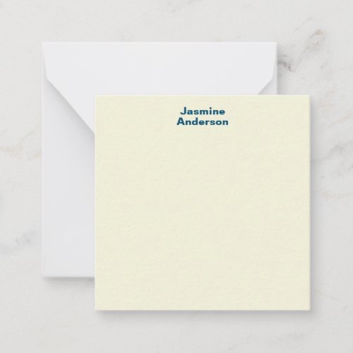 Professional Modern Minimalist Beige Color Note Card