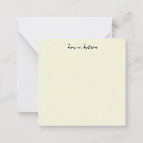 Professional Modern Minimalist Beige Color Note Card