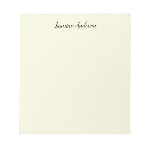 Professional Modern Minimalist Beige Color Notepad