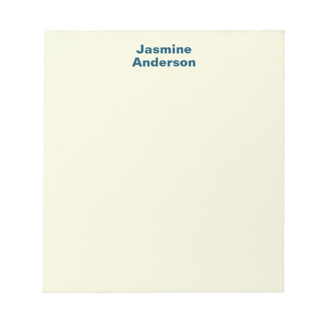 Professional Modern Minimalist Beige Color Notepad (Front)
