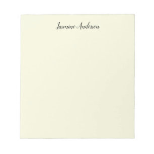 Professional Modern Minimalist Beige Color Notepad
