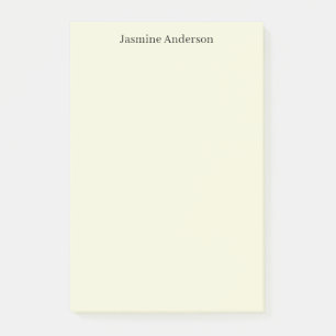Professional Modern Minimalist Beige Color Post-it Notes