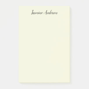 Professional Modern Minimalist Beige Color Post-it Notes