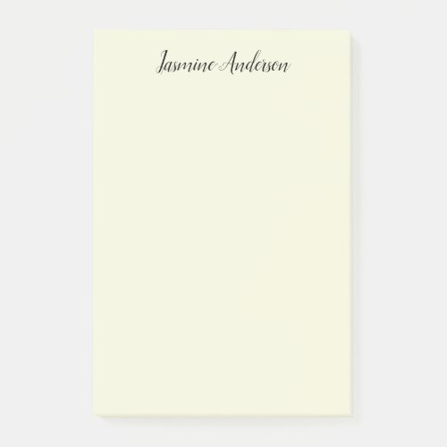 Professional Modern Minimalist Beige Color Post_it Notes