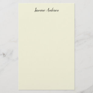 Professional Modern Minimalist Beige Color Stationery