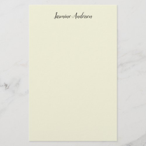 Professional Modern Minimalist Beige Color Stationery