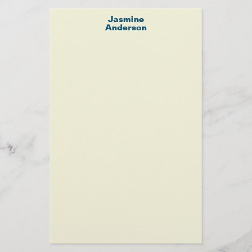 Professional Modern Minimalist Beige Color Stationery