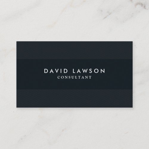 Professional Modern Minimalist Black Business Card