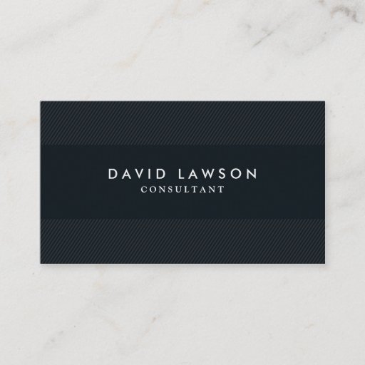 Customizable Professional Modern Minimalist Black Business Card