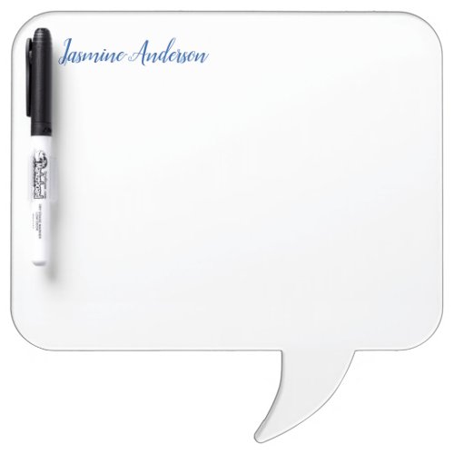 Professional Modern Minimalist Blue White Dry Erase Board