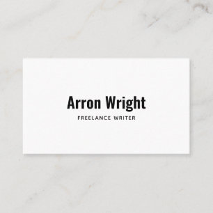 Professional Modern Minimalist Bold Font Business Card