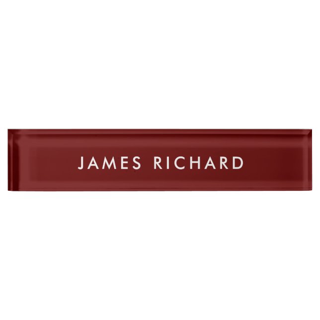  Professional Modern Minimalist Brown Office Desk Desk Name Plate (Front)