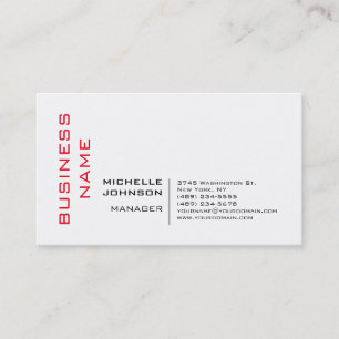 Professional Modern Minimalist Business Card